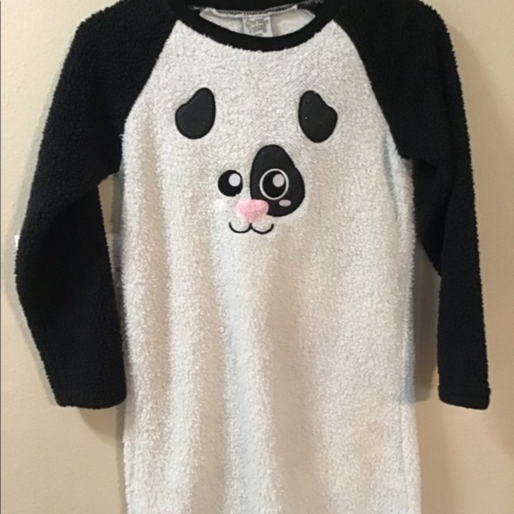 Girls Sweet N Sassy Panda Pajama Gown Size 10/12